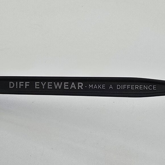 Diff Eyewear Bella Black Frame Blue Light Blocking Lens Oversized Glasses 56mm - Picture 12 of 16
